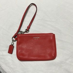 Red Coach Wristlet